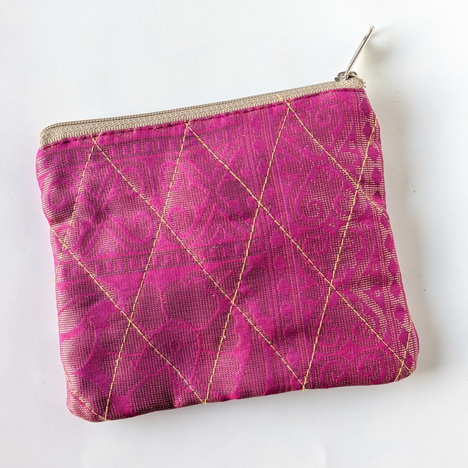 Upcycled Sari Coin Purses: Fair Trade Colourful Quilted Pouches from Shakti.ism