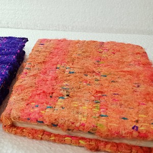 Handwoven Textured Hardcover Notebook – 5x7in Eco-Friendly Journal Fair Trade from Shakti.ism