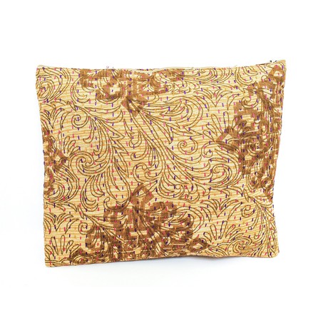 Upcycled sari clutch with kantha stitch from Shakti.ism