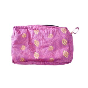 Large colourful upcycled sari box pouches from Shakti.ism