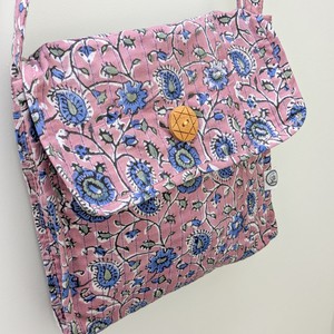 Quilted Block-Printed Cotton Crossbody Bag – Fair Trade Handmade Eco-Friendly Satchel from Shakti.ism