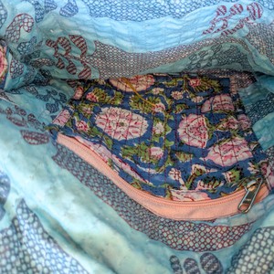 Quilted Block-Printed Cotton Crossbody Bag – Fair Trade Handmade Eco-Friendly Satchel from Shakti.ism