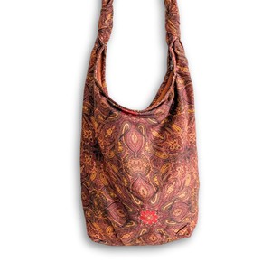 Vibrant crossbody sling handbag with knotted strap from Shakti.ism