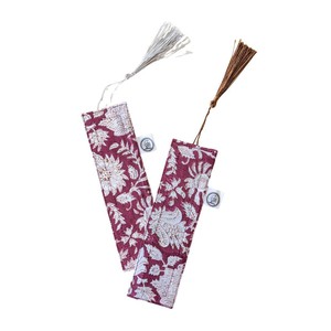 Block Printed Fabric Bookmarks with Tassel, Ethically Handmade in India from Shakti.ism