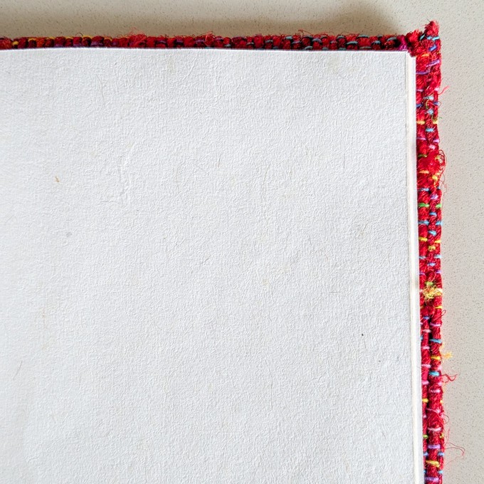 Handwoven Textured Hardcover Notebook – A5 Eco-Friendly Journal Fair Trade from Shakti.ism