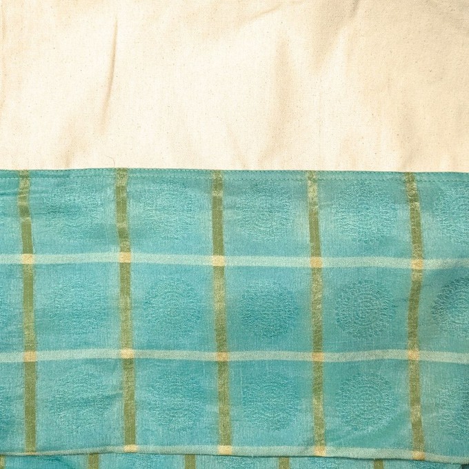 Half sari, half cotton tote bag, ethically handmade in India from Shakti.ism