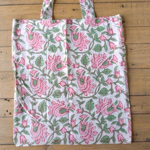 Block Printed Cotton Tote Bag: Ethically Handmade in India from Shakti.ism