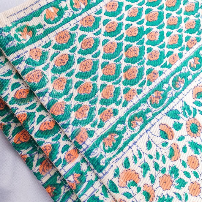 Block-printed organic cotton placemats (set of 2) from Shakti.ism