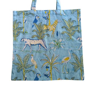 XL block and screen printed tote bags, large capacity from Shakti.ism