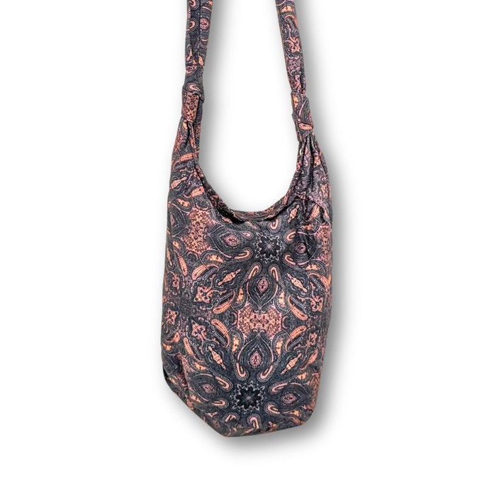 Vibrant crossbody sling handbag with knotted strap from Shakti.ism