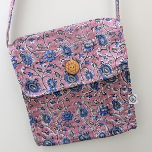 Quilted Block-Printed Cotton Crossbody Bag – Fair Trade Handmade Eco-Friendly Satchel from Shakti.ism