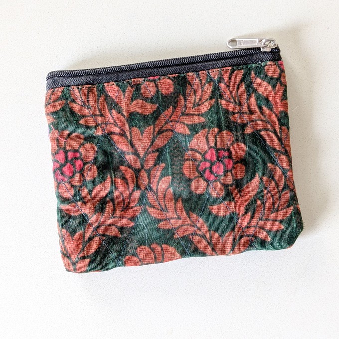 Handmade sari coin pouches from Shakti.ism