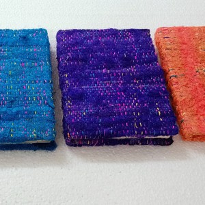 Handwoven Textured Hardcover Notebook – 5x7in Eco-Friendly Journal Fair Trade from Shakti.ism