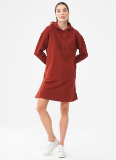 Long Hoodie Dress Brown from Shop Like You Give a Damn