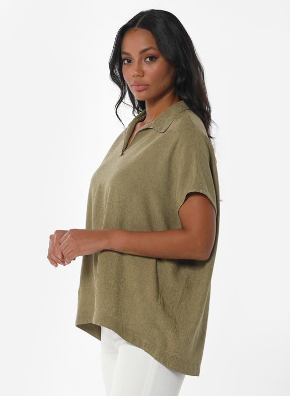 Blouse Olive Green from Shop Like You Give a Damn