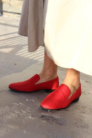 Loafers Crocodile Red from Shop Like You Give a Damn