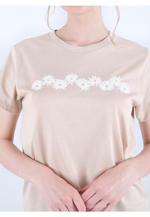 T-Shirt With Print Beige from Shop Like You Give a Damn