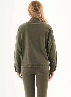 Shirt Jacket Military Olive from Shop Like You Give a Damn