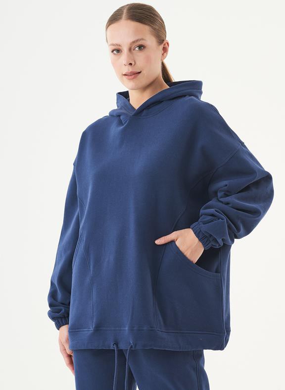 Oversized Hoodie Hande Dark Blue from Shop Like You Give a Damn