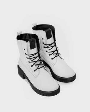 Lace-Up Boots Classic White from Shop Like You Give a Damn
