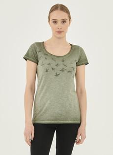 T-Shirt Bird Print Khaki from Shop Like You Give a Damn