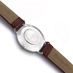 Moderno Vegan Leather Watch Silver, Black & Chestnut from Shop Like You Give a Damn