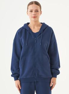 Sweat Cardigan Jale Dark Blue via Shop Like You Give a Damn