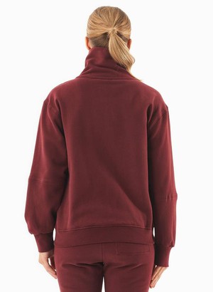 Soft Touch Sweat Jacket Bordeaux from Shop Like You Give a Damn