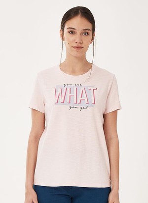 T-Shirt Print Light Pink from Shop Like You Give a Damn