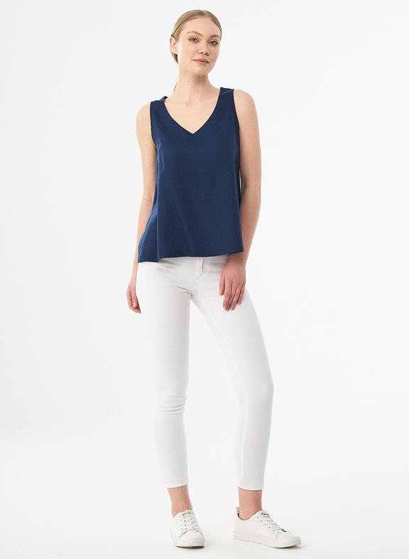 Sleeveless Top Navy from Shop Like You Give a Damn