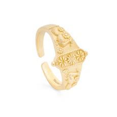 Peacock Signet Ring Gold Plated 22ct from Shop Like You Give a Damn