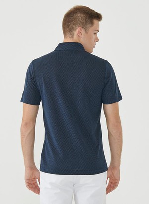 Polo Shirt Dots Navy from Shop Like You Give a Damn