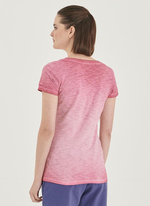 T-Shirt Organic Cotton Print Pink from Shop Like You Give a Damn T-Shirt Organic Cotton Print Pink from Shop Like You Give a Damn