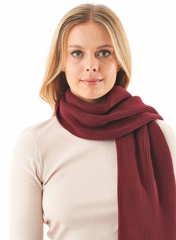 Unisex Scarf Organic Cotton Bordeaux from Shop Like You Give a Damn