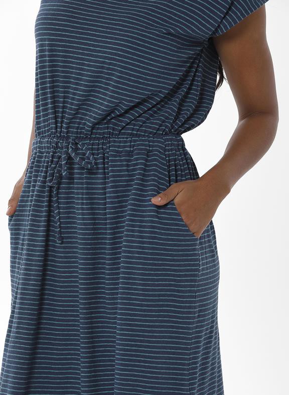 Striped Jersey Dress Navy from Shop Like You Give a Damn