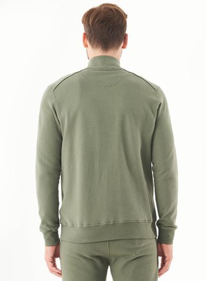 Soft Touch Sweat Jacket Mid Olive from Shop Like You Give a Damn