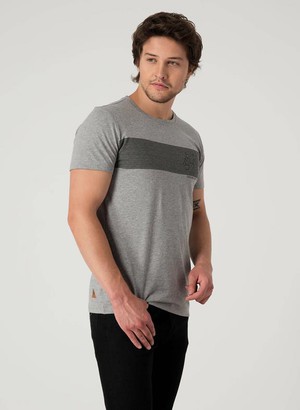 T-Shirt Bicycle Printed Grey from Shop Like You Give a Damn