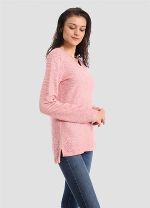 Long Sleeve Top Organic Cotton Pink from Shop Like You Give a Damn