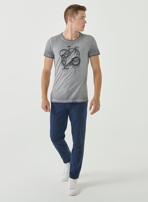 T-Shirt Two Bikes Grey from Shop Like You Give a Damn