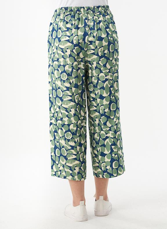 Culotte Pants Print Green from Shop Like You Give a Damn