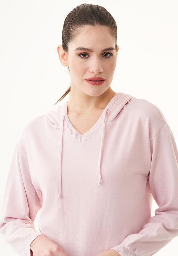Hoodie Fine Knit Soft Pink from Shop Like You Give a Damn