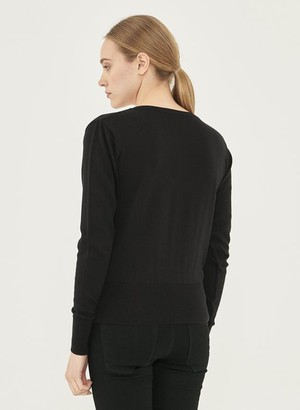 Cardigan V-Neck Black from Shop Like You Give a Damn