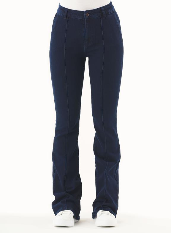 Flared Jeans Organic Cotton Dark Navy from Shop Like You Give a Damn