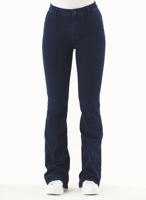 Flared Jeans Organic Cotton Dark Navy from Shop Like You Give a Damn