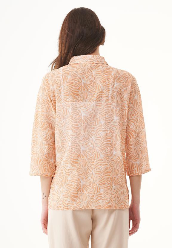 Voile Blouse Flower Light Brown from Shop Like You Give a Damn