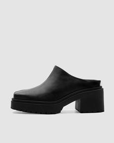 Squared Mule Black via Shop Like You Give a Damn
