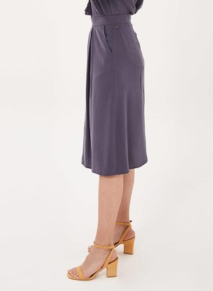 Midi Skirt Purple Grey from Shop Like You Give a Damn