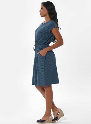 Striped Jersey Dress Navy from Shop Like You Give a Damn