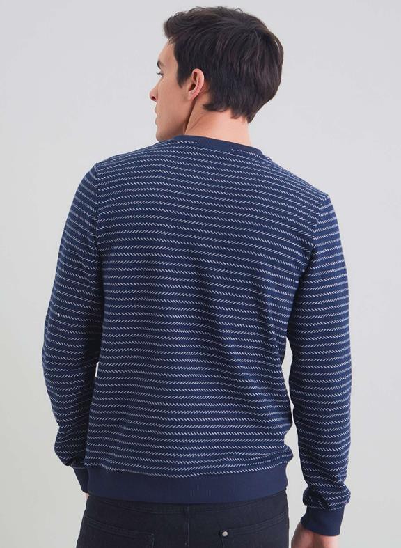 Sweatshirt Striped Navy from Shop Like You Give a Damn