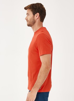 T-Shirt Organic Cotton Linen Red from Shop Like You Give a Damn